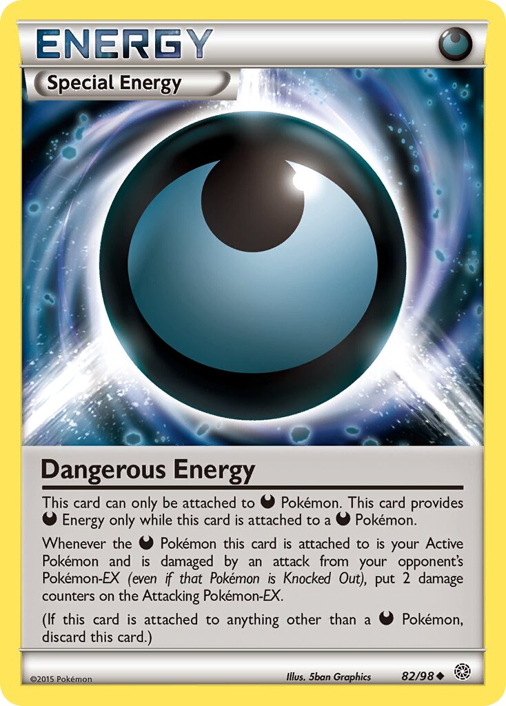 Dangerous Energy 082/101 — Ancient Origins (English Pokémon TCG card)