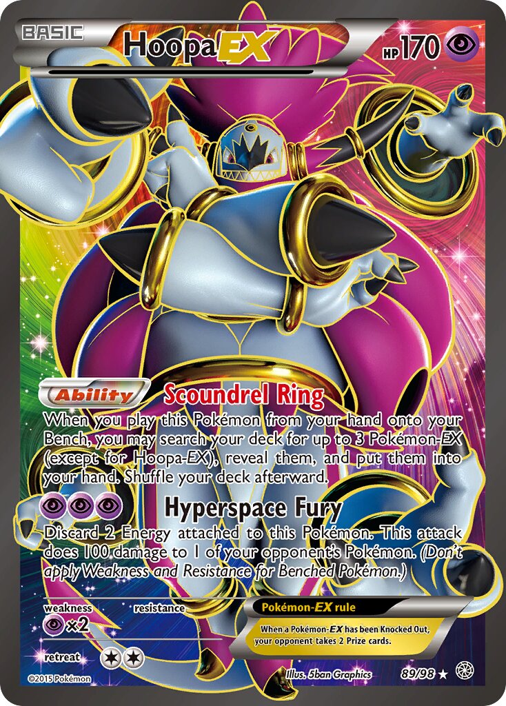 Hoopa-EX 089/101 — Ancient Origins (English Pokémon TCG card)