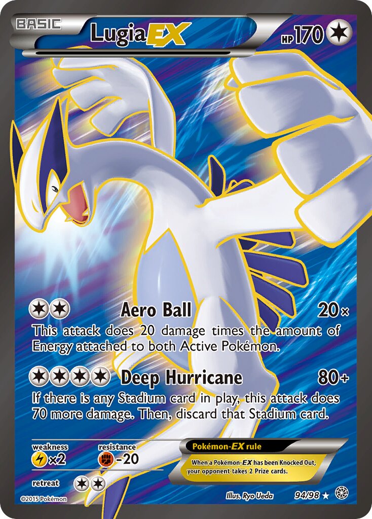 Lugia-EX 094/101 — Ancient Origins (English Pokémon TCG card)