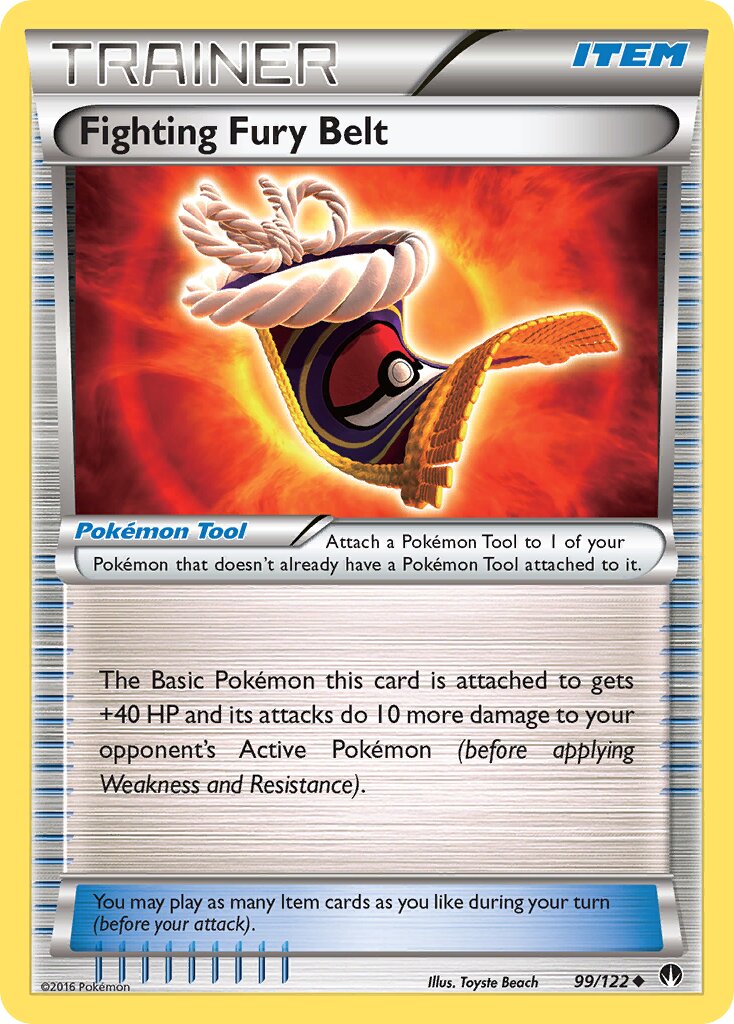 Fighting Fury Belt 099 — BREAKpoint (English Pokémon TCG card)
