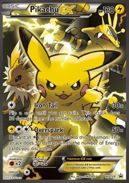 Pikachu EX XY124 — XY Promos (English Pokémon TCG card)