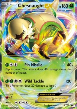 Chesnaught EX XY18 — XY Promos (English Pokémon TCG card)