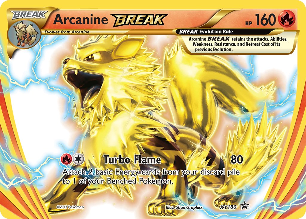 Arcanine BREAK XY180 — XY Promos (English Pokémon TCG card)