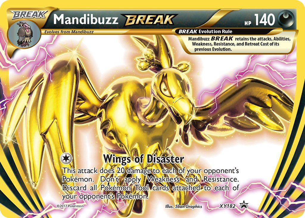 Mandibuzz BREAK XY182 — XY Promos (English Pokémon TCG card)