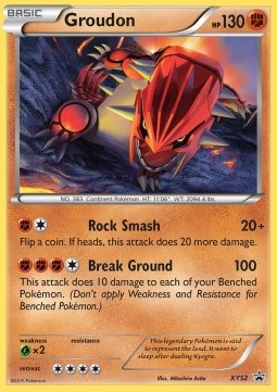 Groudon XY52 — XY Promos (English Pokémon TCG card)