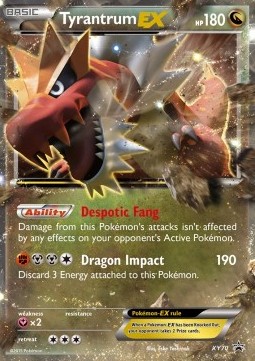 Tyrantrum EX XY70 — XY Promos (English Pokémon TCG card)
