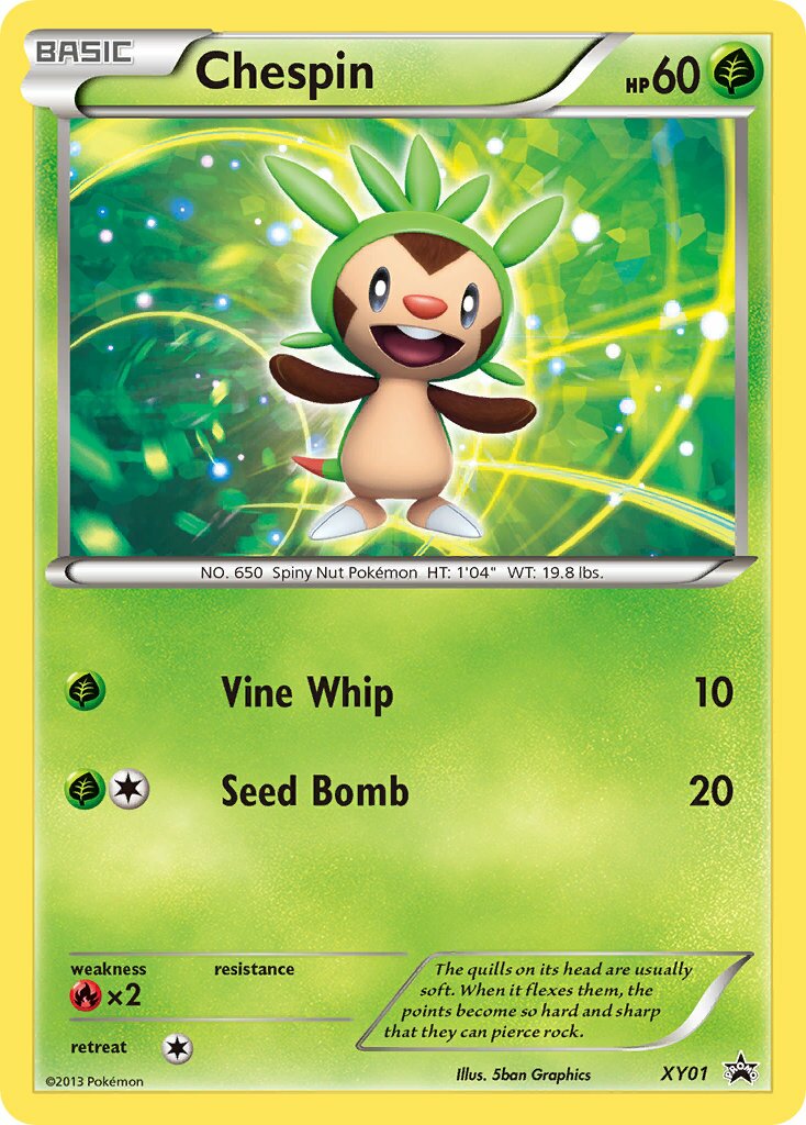 Chespin XY01 — XY Promos (English Pokémon TCG card)