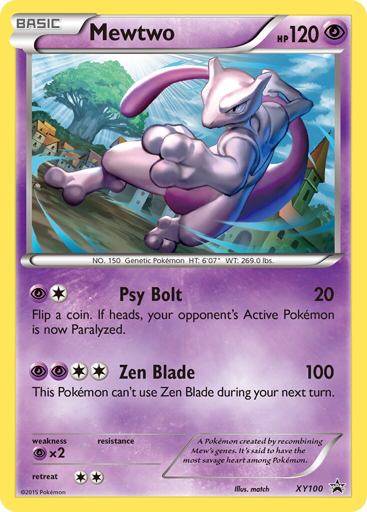 Mewtwo XY100 — XY Promos (English Pokémon TCG card)