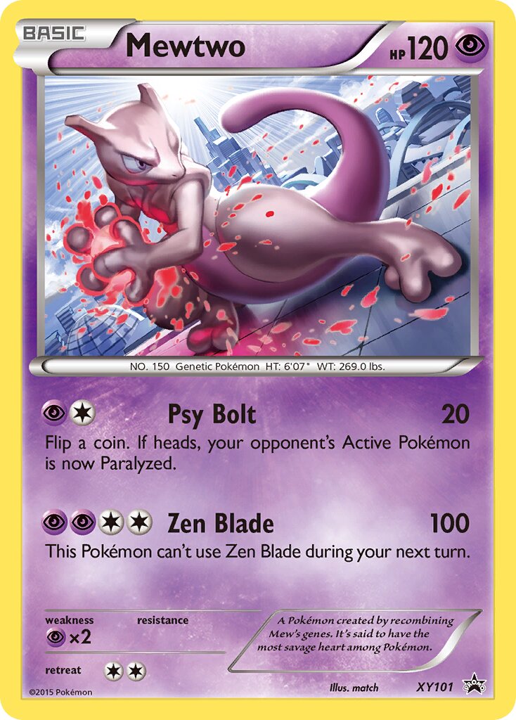 Mewtwo XY101 — XY Promos (English Pokémon TCG card)