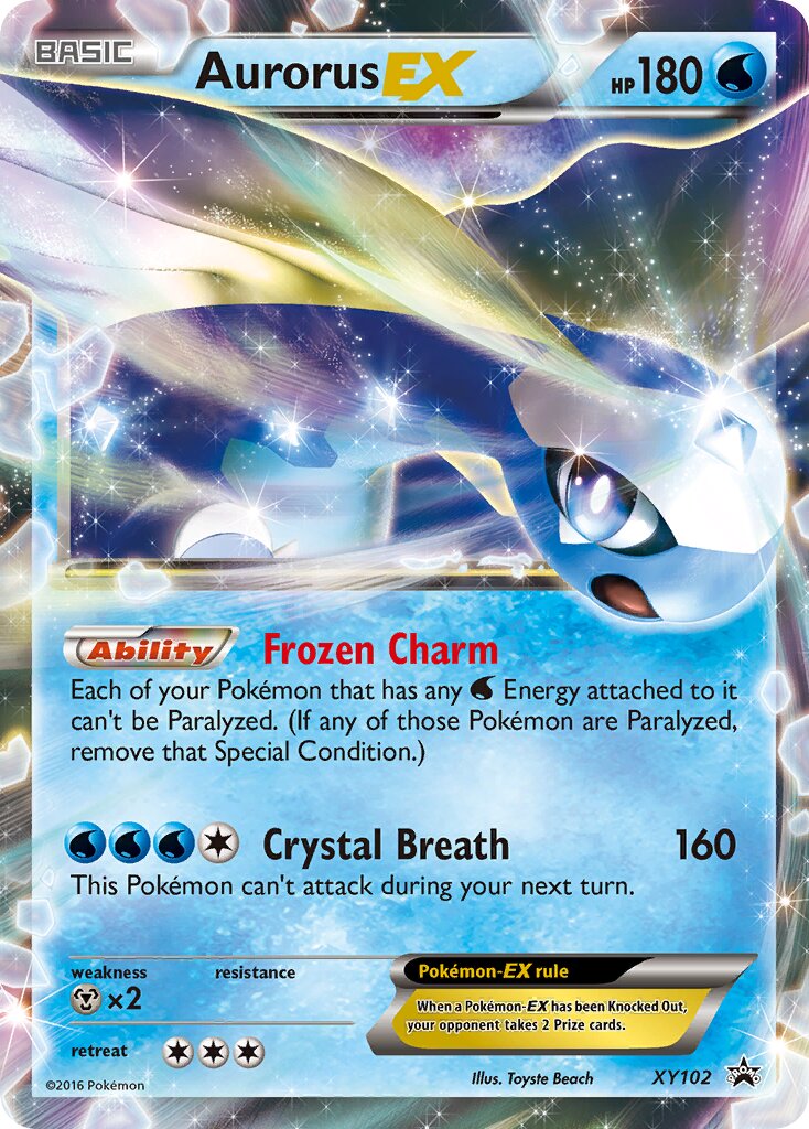 Aurorus-EX XY102 — XY Promos (English Pokémon TCG card)