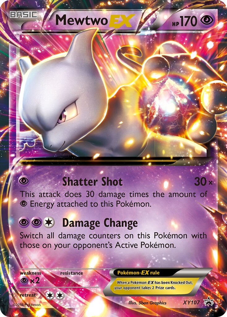 Mewtwo-EX XY107 — XY Promos (English Pokémon TCG card)