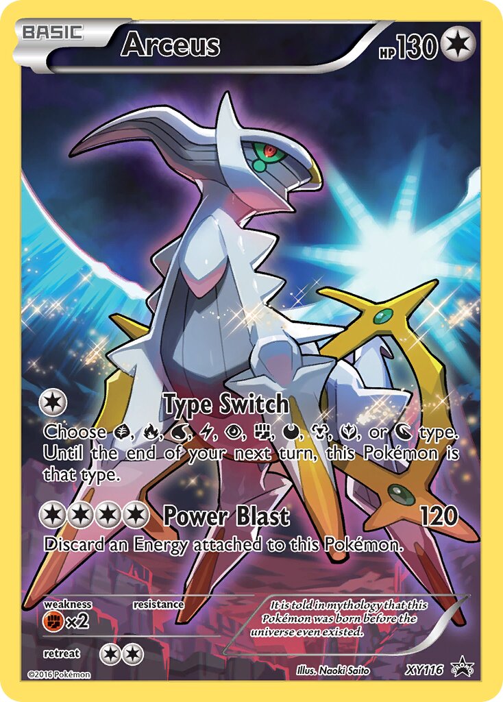 Arceus XY116 — XY Promos (English Pokémon TCG card)