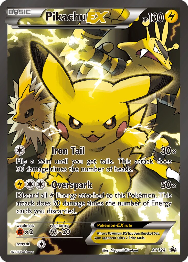Pikachu-EX XY124 — XY Promos (English Pokémon TCG card)