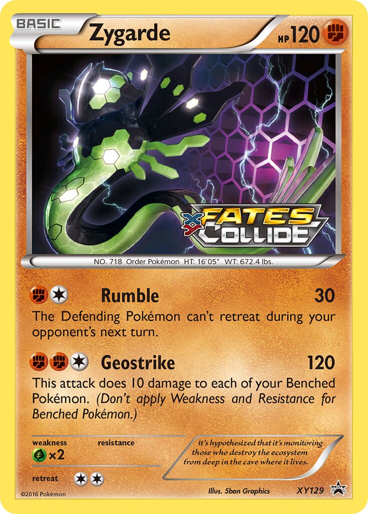 Zygarde XY129 — XY Promos (English Pokémon TCG card)