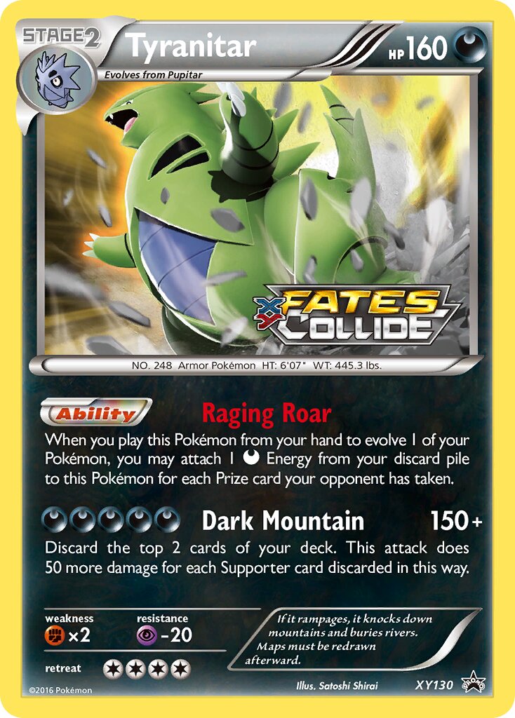 Tyranitar XY130 — XY Promos (English Pokémon TCG card)