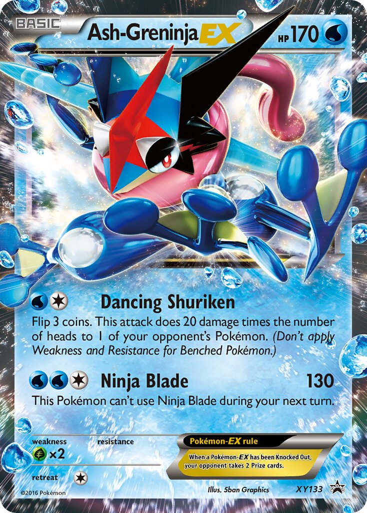 Ash-Greninja-EX XY133 — XY Promos (English Pokémon TCG card)