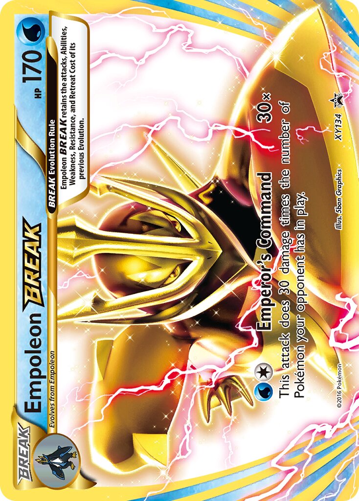 Empoleon BREAK XY134 — XY Promos (English Pokémon TCG card)