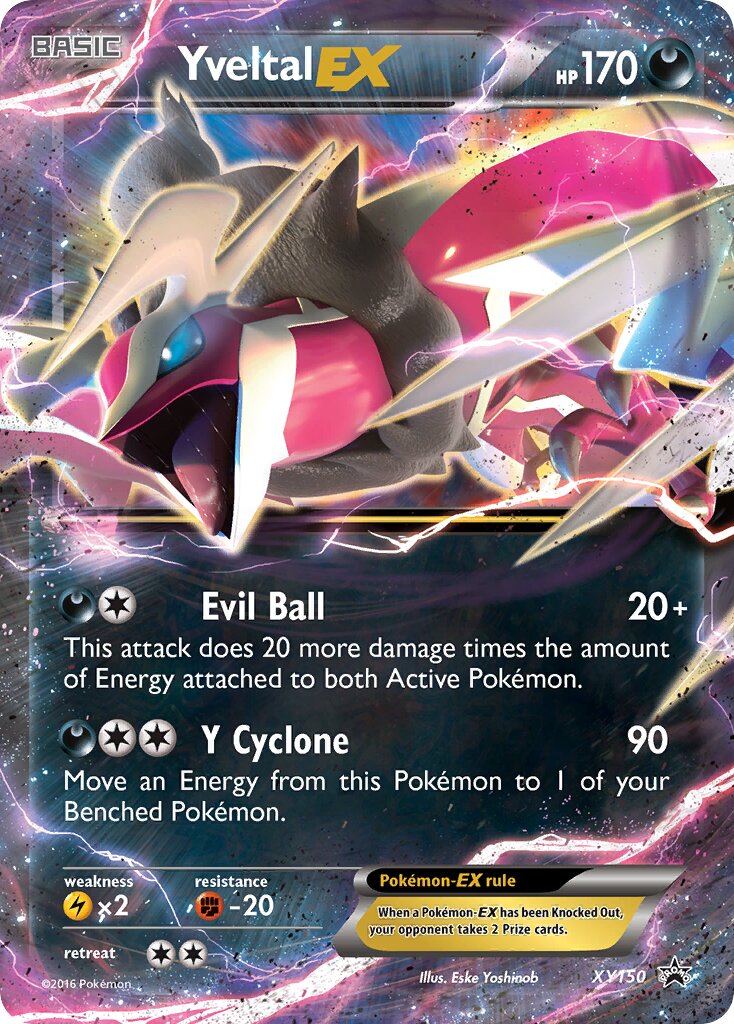 Yveltal-EX XY150 — XY Promos (English Pokémon TCG card)
