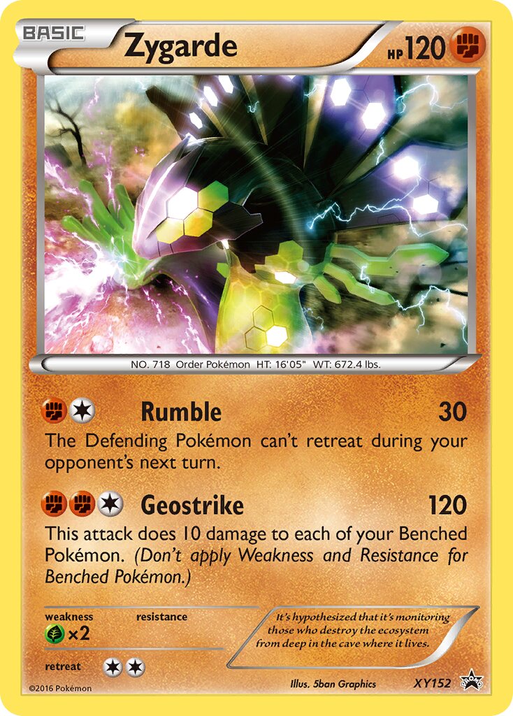 Zygarde XY152 — XY Promos (English Pokémon TCG card)