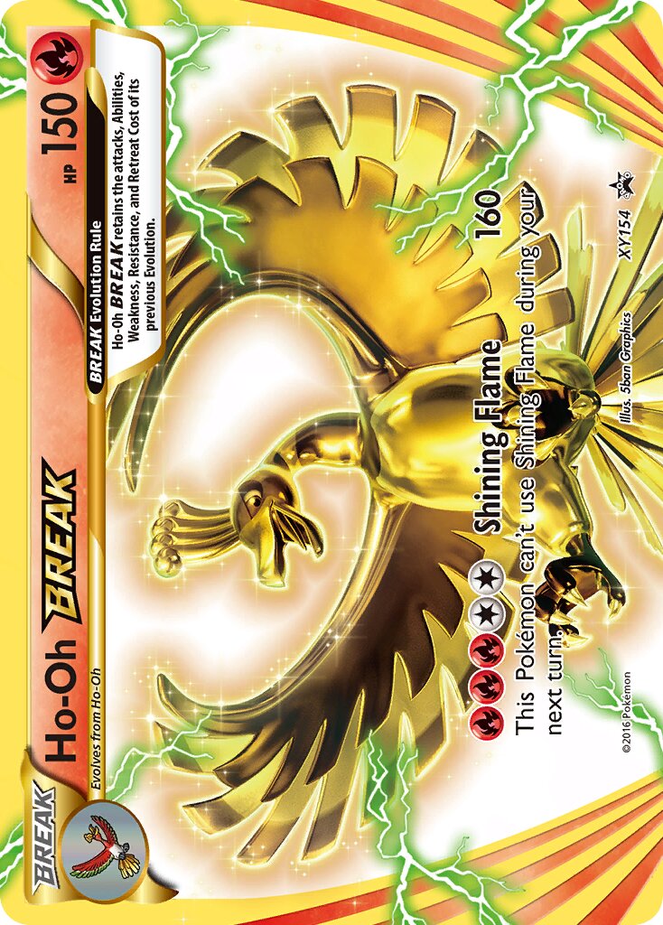 Ho-Oh BREAK XY154 — XY Promos (English Pokémon TCG card)