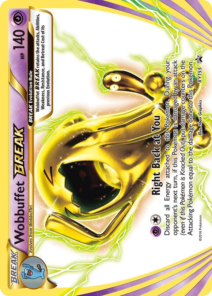 Wobbuffet BREAK XY155 — XY Promos (English Pokémon TCG card)