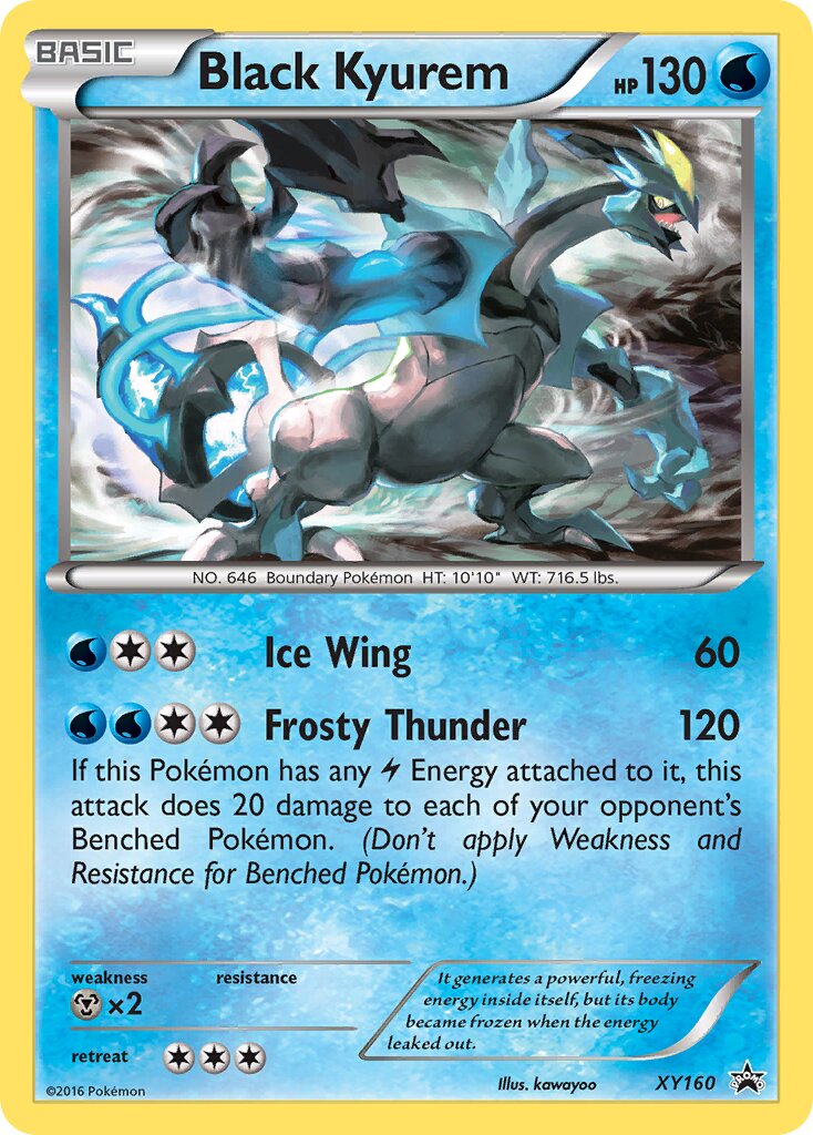 Black Kyurem XY160 — XY Promos (English Pokémon TCG card)