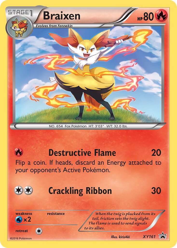 Braixen XY161 — XY Promos (English Pokémon TCG card)