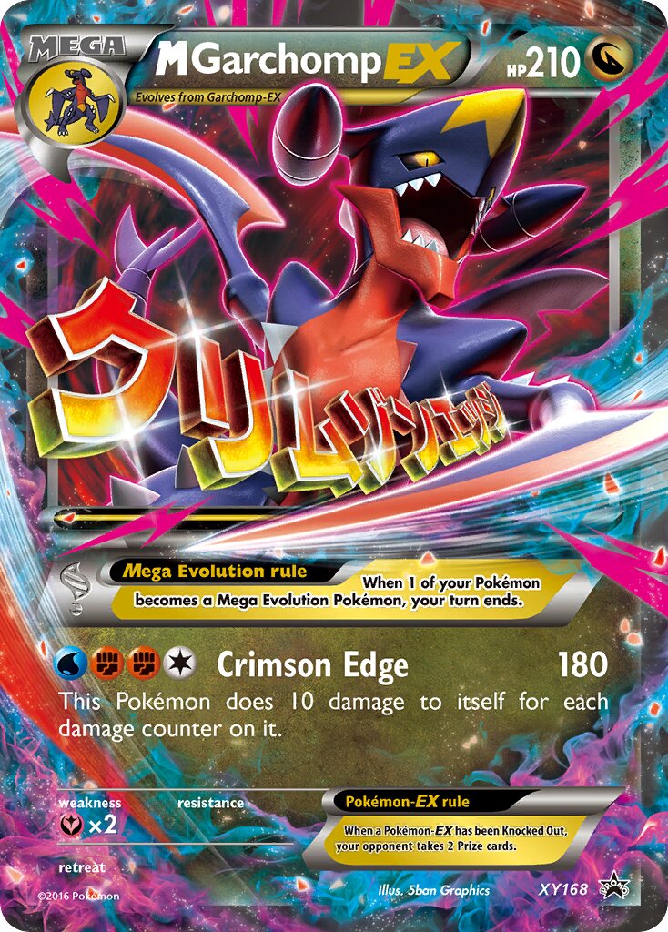 M Garchomp-EX XY168 — XY Promos (English Pokémon TCG card)