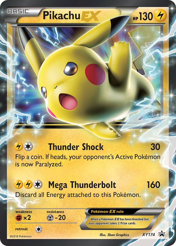Pikachu-EX XY174 — XY Promos (English Pokémon TCG card)