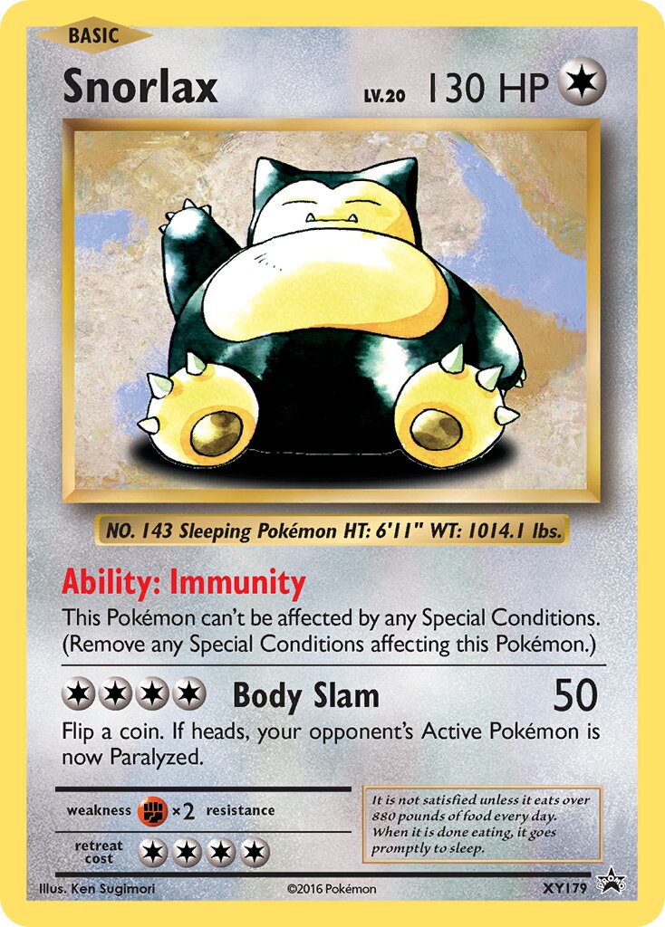 Snorlax XY179 — XY Promos (English Pokémon TCG card)