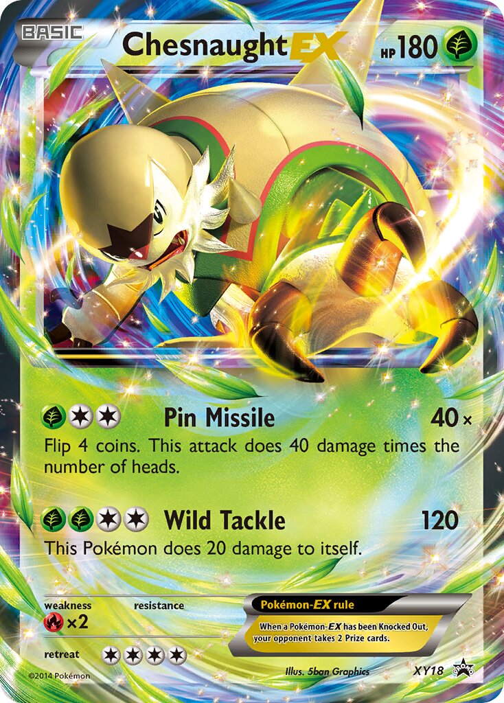 Chesnaught-EX XY18 — XY Promos (English Pokémon TCG card)