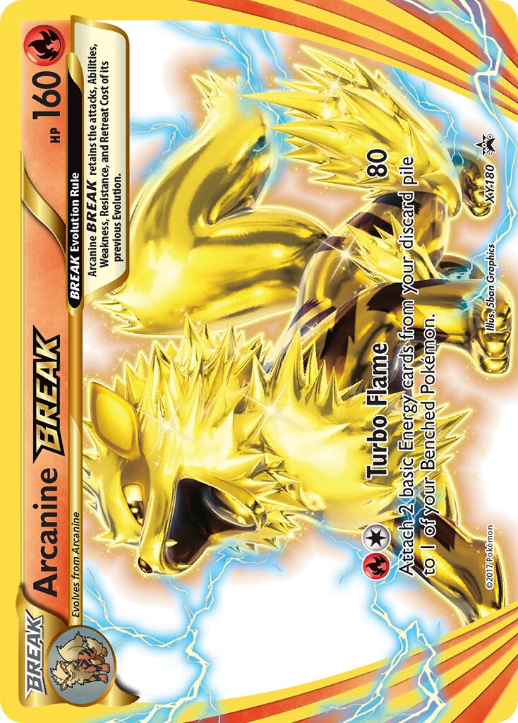 Arcanine BREAK XY180 — XY Promos (English Pokémon TCG card)