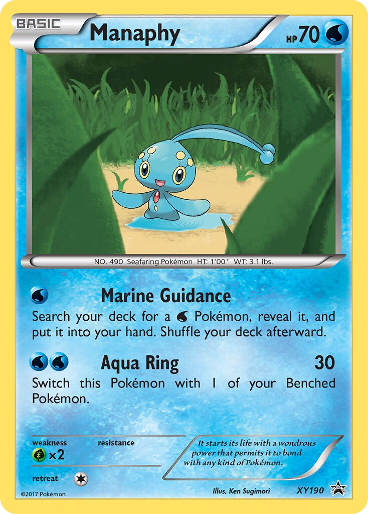 Manaphy XY190 — XY Promos (English Pokémon TCG card)