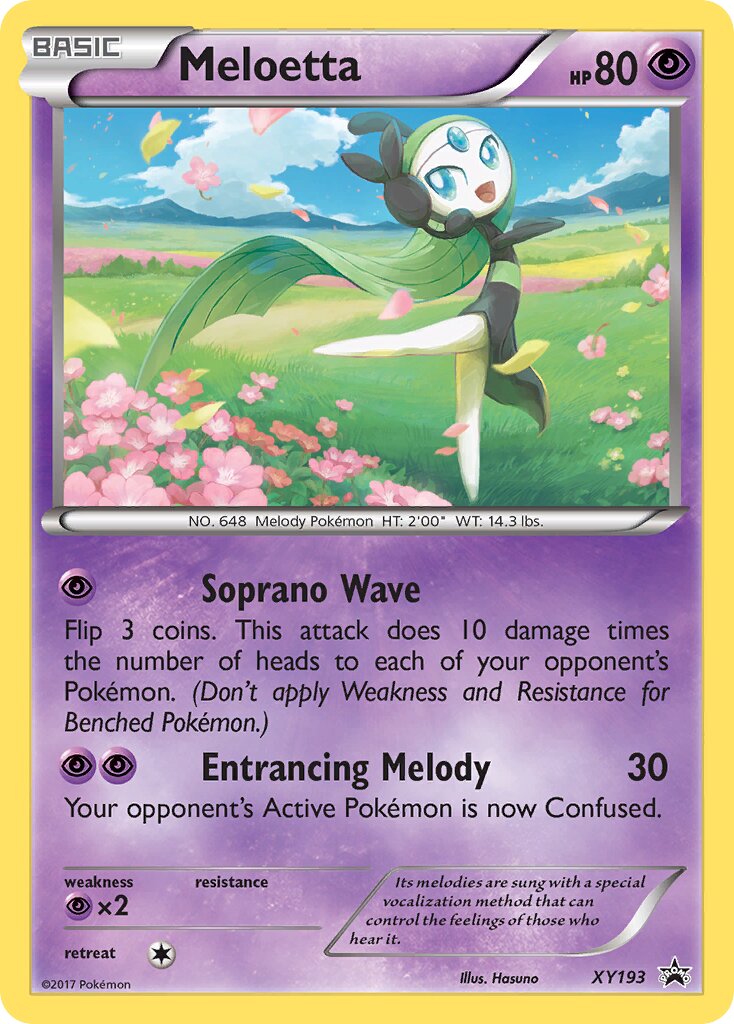Meloetta XY193 — XY Promos (English Pokémon TCG card)