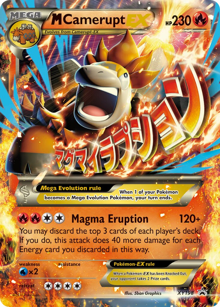 M Camerupt-EX XY198 — XY Promos (English Pokémon TCG card)