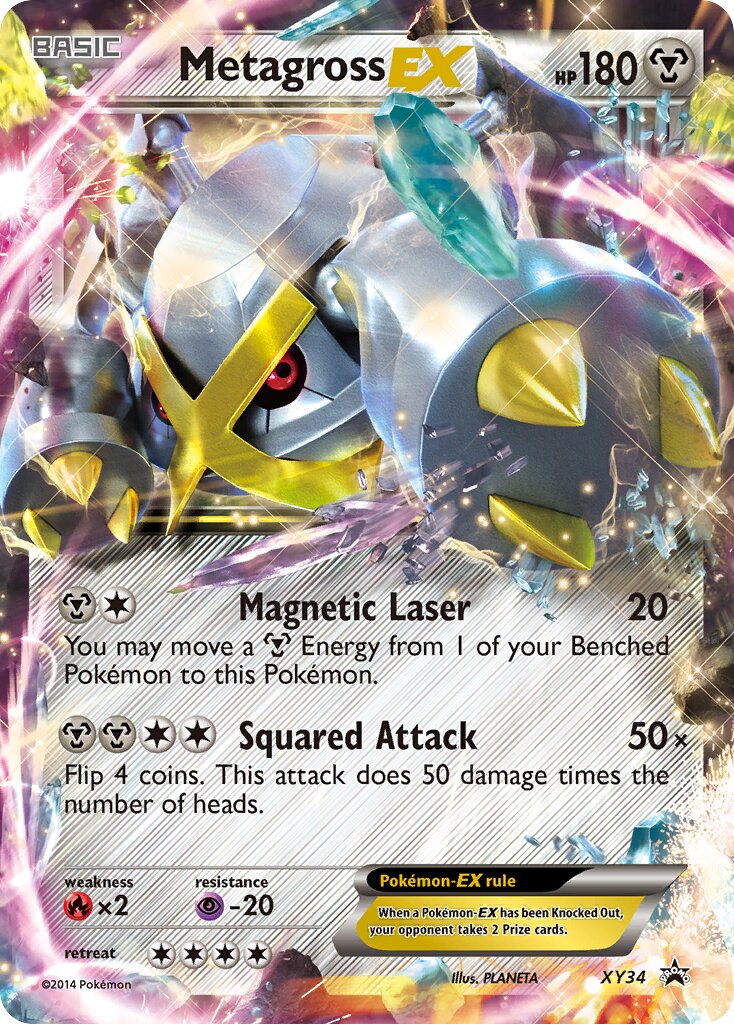 Metagross-EX XY34 — XY Promos (English Pokémon TCG card)