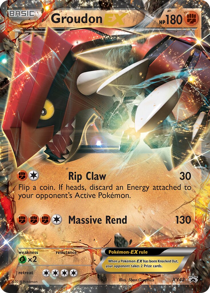 Groudon-EX XY42 — XY Promos (English Pokémon TCG card)