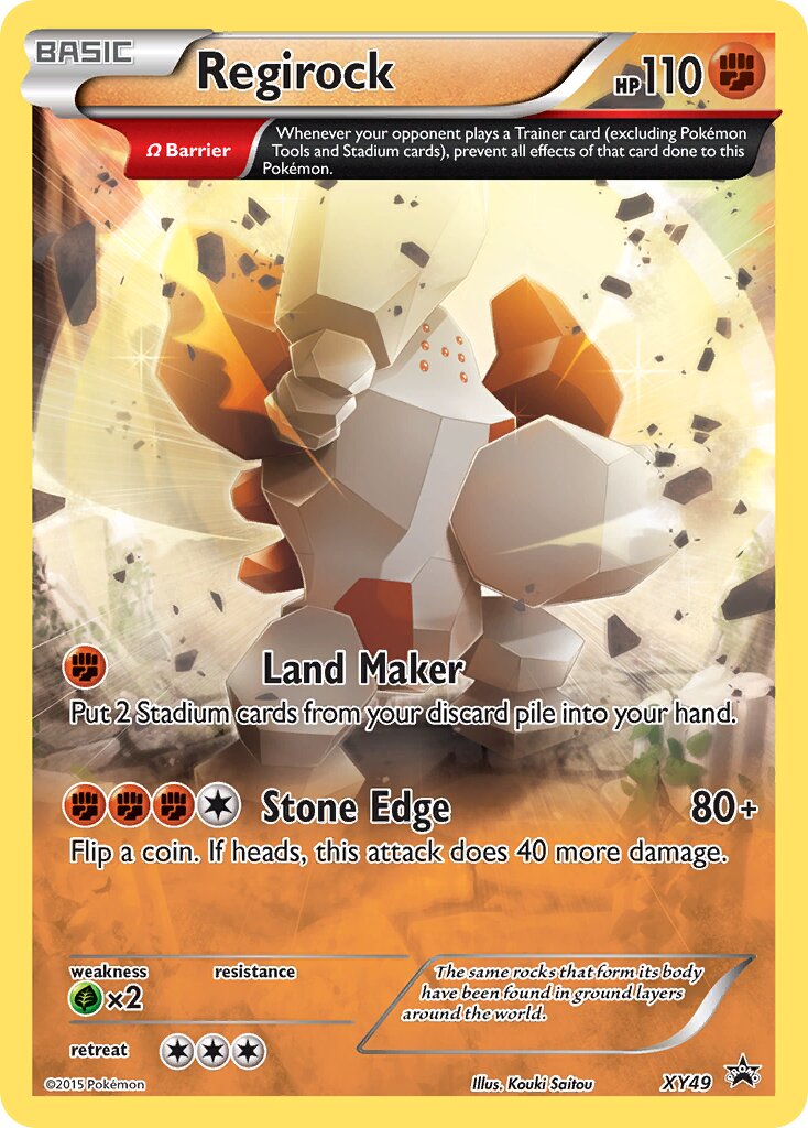 Regirock XY49 — XY Promos (English Pokémon TCG card)
