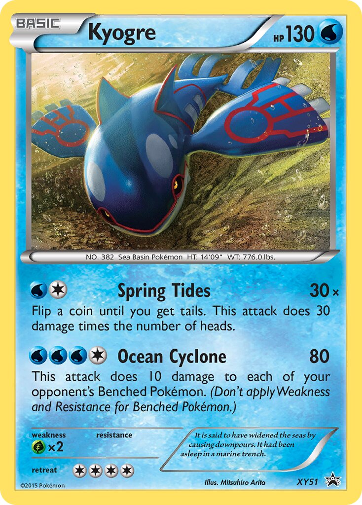 Kyogre XY51 — XY Promos (English Pokémon TCG card)