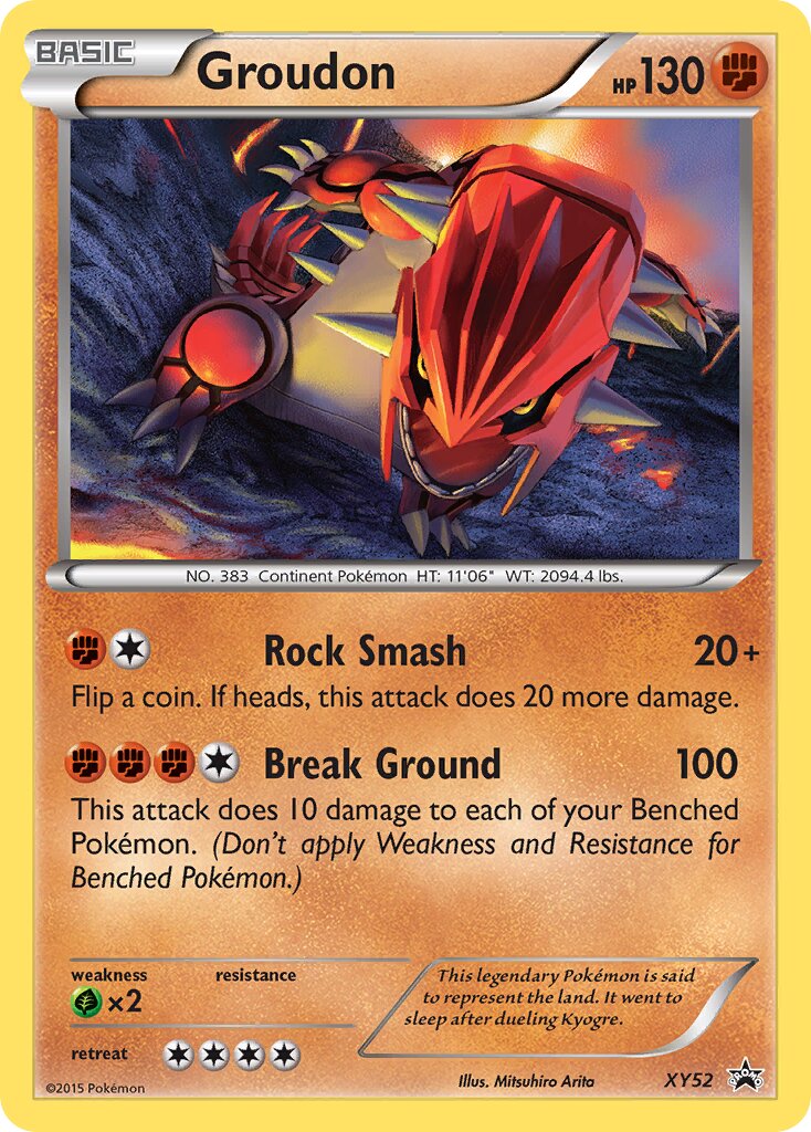 Groudon XY52 — XY Promos (English Pokémon TCG card)