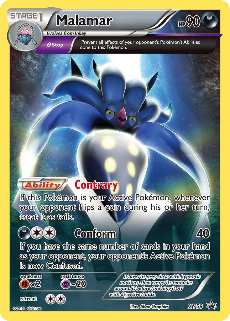 Malamar XY58 — XY Promos (English Pokémon TCG card)