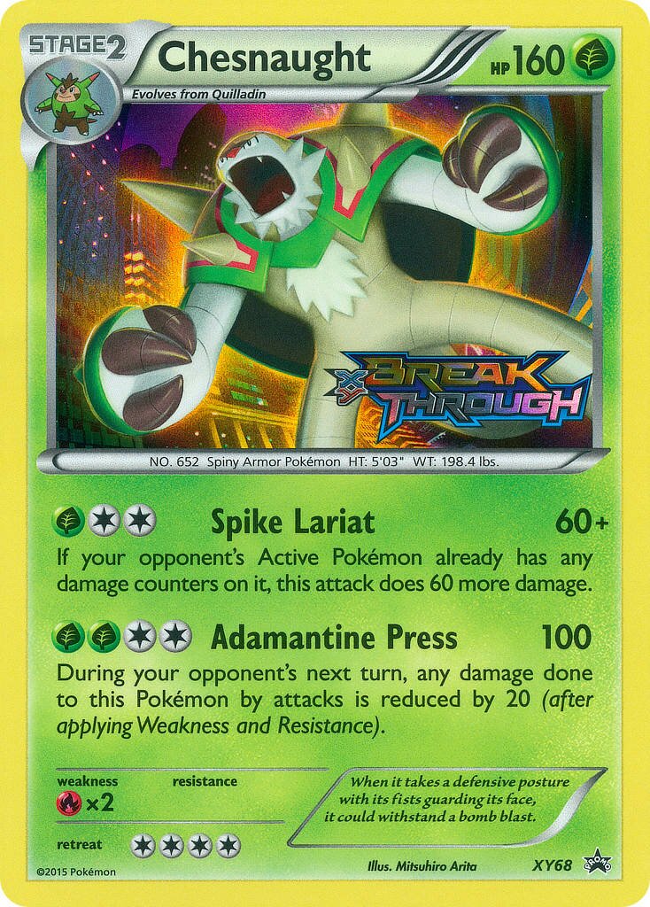 Chesnaught XY68 — XY Promos (English Pokémon TCG card)