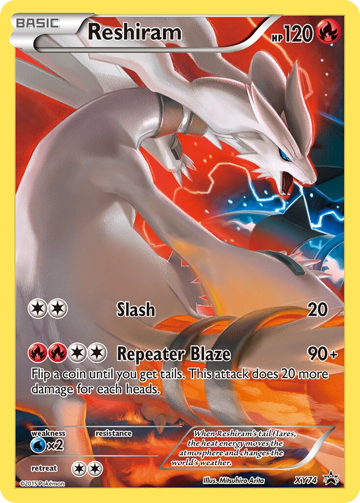 Reshiram XY74 — XY Promos (English Pokémon TCG card)