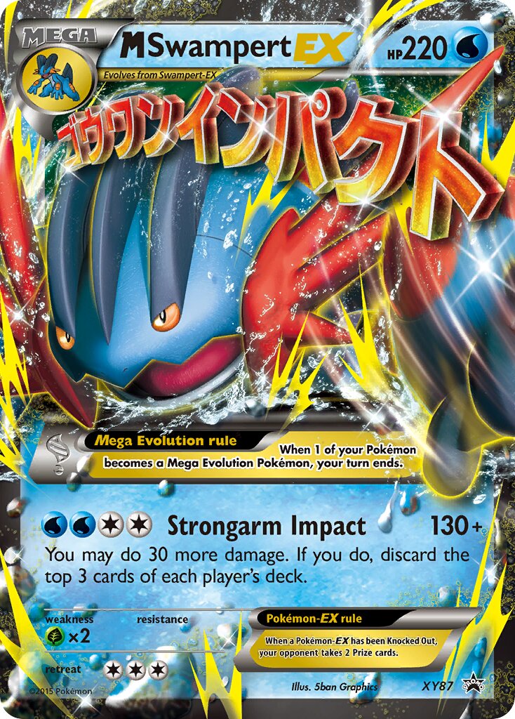 M Swampert-EX XY87 — XY Promos (English Pokémon TCG card)