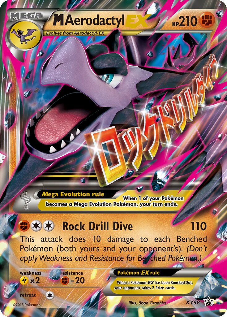 M Aerodactyl-EX XY98 — XY Promos (English Pokémon TCG card)