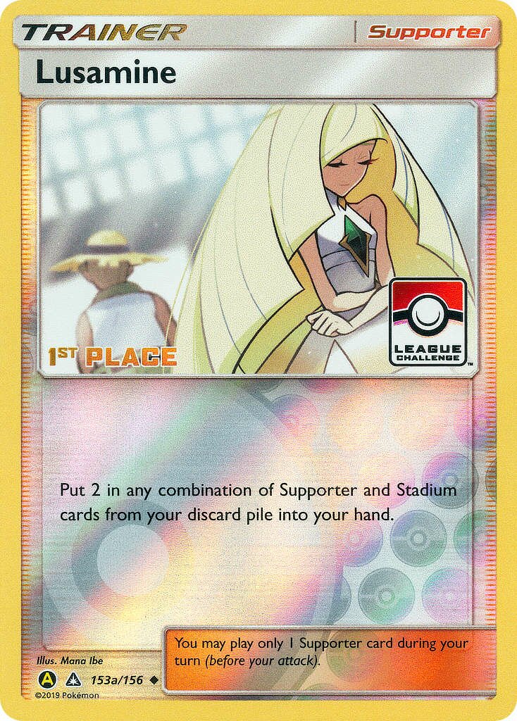 Lusamine 153a/156 — Yellow A Alternate (English Pokémon TCG card)