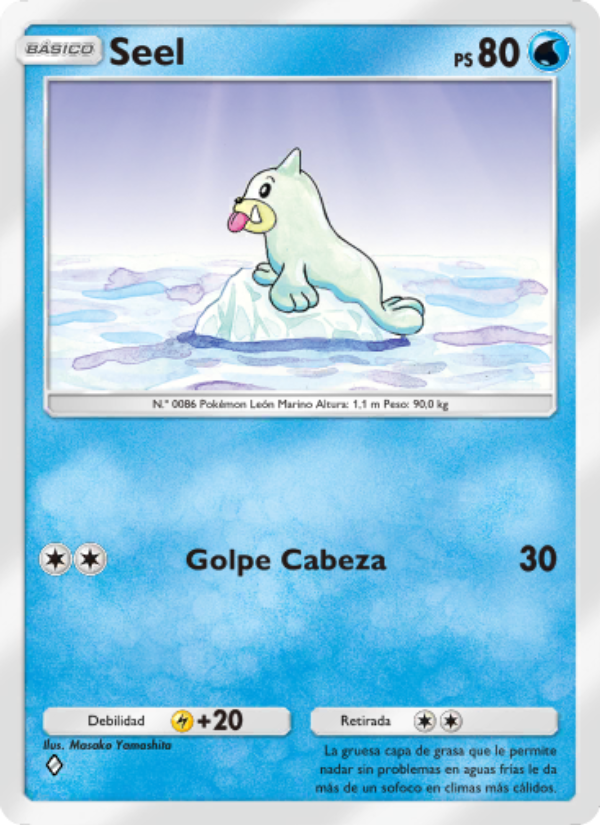 Seel 064 — Genes Formidables (Spanish Pokémon TCG card)
