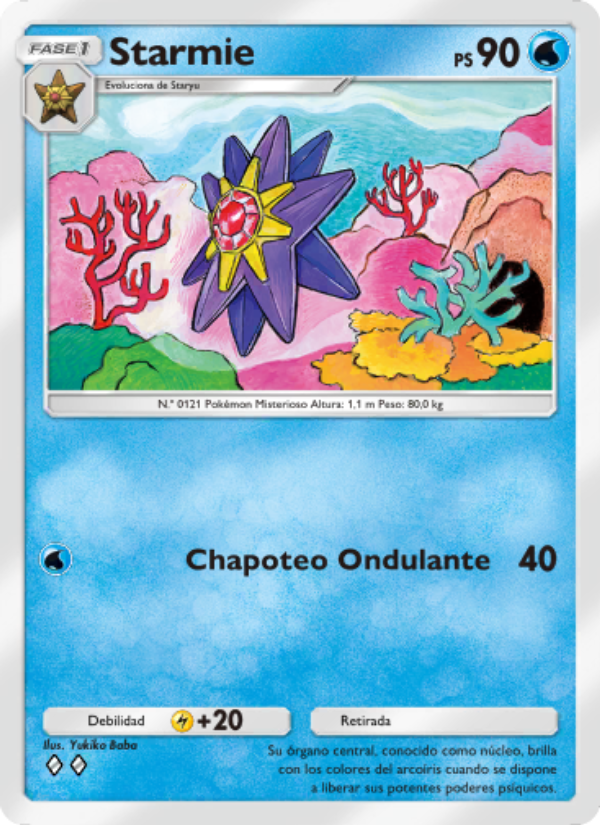 Starmie 075 — Genes Formidables (Spanish Pokémon TCG card)