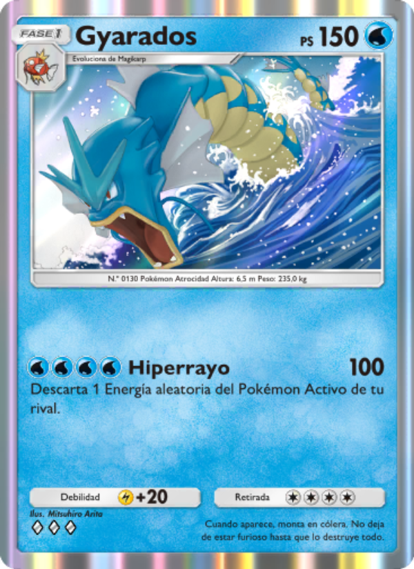 Gyarados 078 — Genes Formidables (Spanish Pokémon TCG card)
