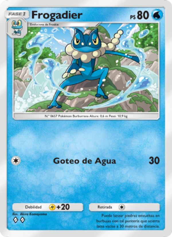 Frogadier 088 — Genes Formidables (Spanish Pokémon TCG card)